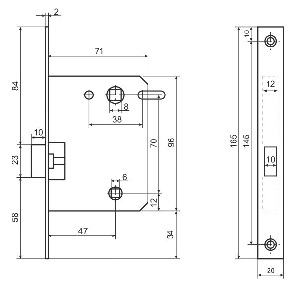 АЛЛЮР АРТ L7050-MS MBN графит магнитная без ручек с фиксатором Защёлка (40)