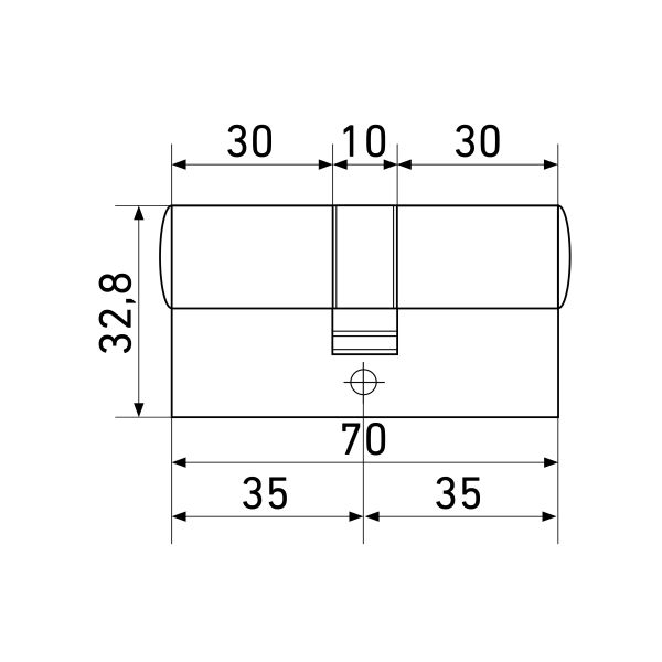 Стандарт MAX 70 (35х35) SN 5кл перф.ключ/ключ Цилиндровый механизм(100,10)
