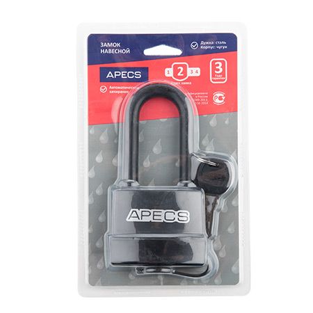 Замок навесной Apecs PDR-50-70-L  (6.24) Китай