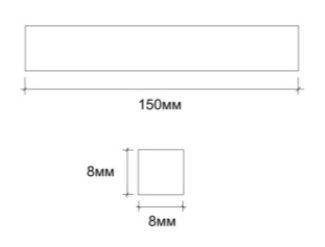 Квадрат  VЕTTORE 8*8*150мм SN  (Сатин) РФ
