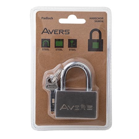 Замок навесной Avers PDS-30-50 Blister (12,96) Китай