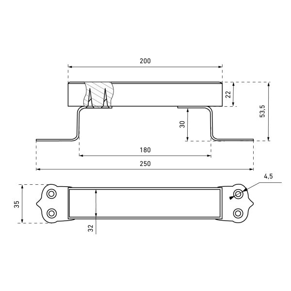 Киров Секрет РСД-150 св.дерево Ручка-скоба (100)