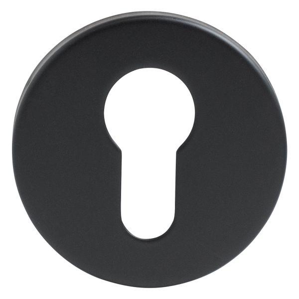 Накладка для ц/м СТАНДАРТ 0200 BLACK ЧЕРНАЯ  INOX нержавеющая сталь (100,5)