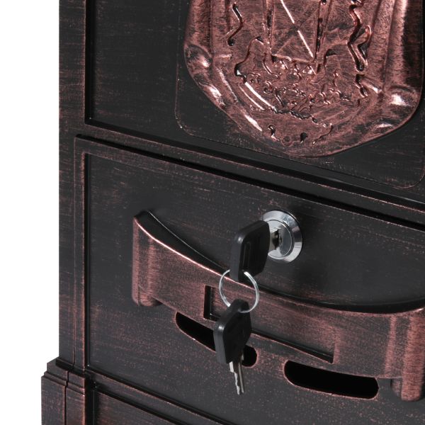 Ящик почтовый № 4010В старая медь (5) Китай