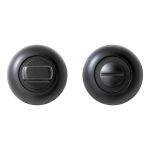 Сантехническая завертка к ручкам СТАНДАРТ P-BK-R1 BL матовый черный (100,5)