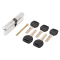АКЦИЯ АЛЛЮР HD F 90-5К CP (45x45) хром перф.кл БЛИСТЕР Цилиндровый механизм (60,50,10) Китай
