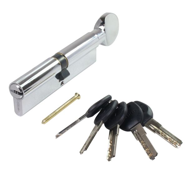 АЛЛЮР HD FG 110-5К CP[45Gх10х55](60x50G) хром перф.кл Цилиндровый механизм (60,50,10)