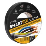Изолента SmartFix ELECTRO, 15мм*20м 150 мкм, чёрная/60/6