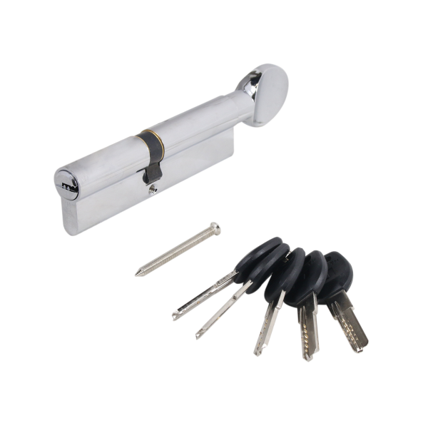 АЛЛЮР HD FG 110-5К CP[45х10х55G](50x60G) хром перф.кл Цилиндровый механизм (60,50,10)