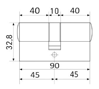 Цилиндровый механизм LS 90-CR (box)