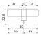 Цилиндровый механизм LS 80 (35/45)-CR (box)