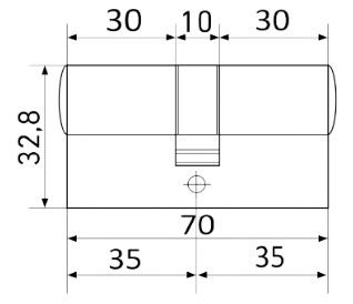 Цилиндровый механизм LS 70-CR (box)
