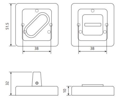 Фиксатор Code Deco WC-2207-CR
