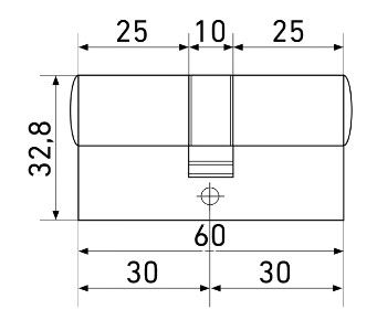 Цилиндровый механизм LS 60-CR (box)