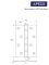 Петля врезная Apecs 100*70-B4-Steel-AB Китай 1 шт