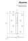 Петля врезная Avers 100*75*2,5-B-G-R