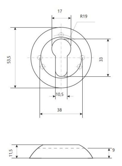 Накладки цилиндровые Code Deco DP-C-14-AB