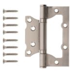 Петля накладная LS 100*75*2,5-SN(мат. никель) Комплект 2 шт