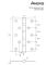 Петля врезная Avers 125*75*2,5-B4-G